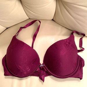 Maroon color push up Bra sz. 34B with Adjustable Straps